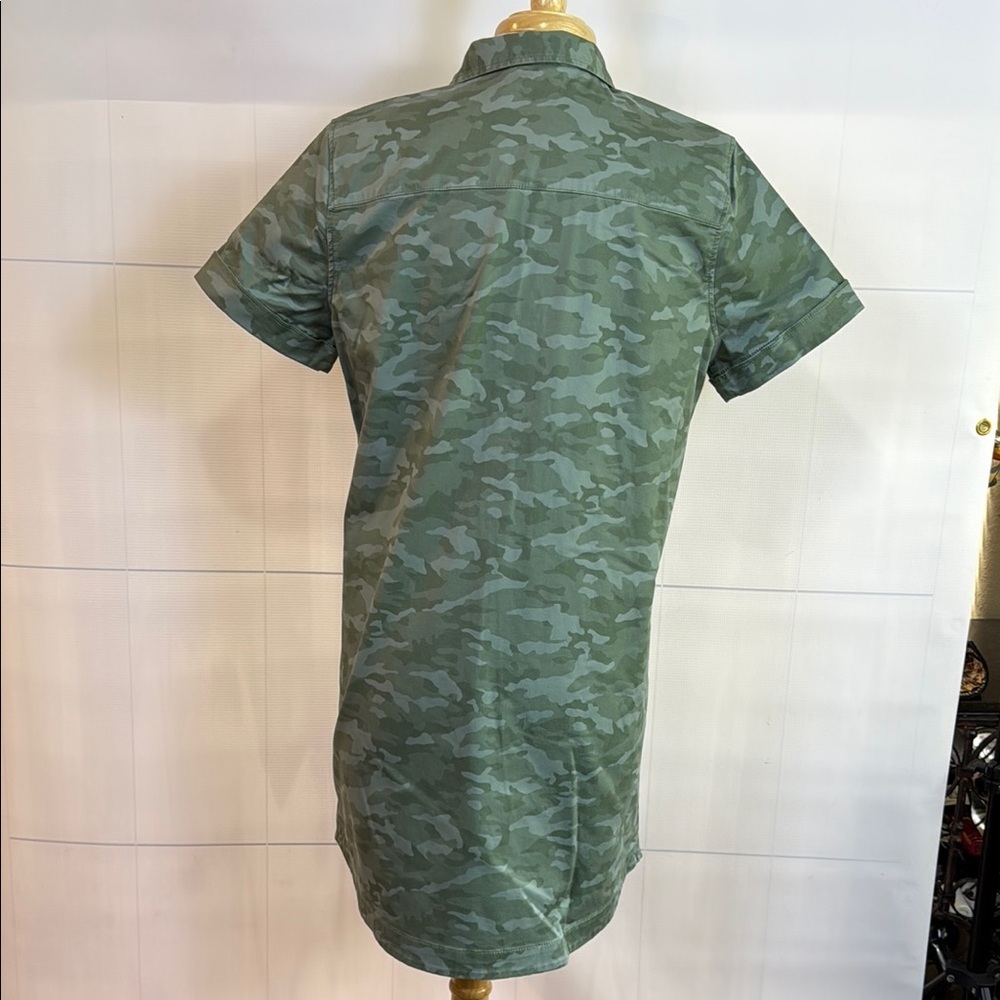 Vineyard Vines Green Camouflage Mini Dress, Size 10 Like new! - Picture 2 of 7